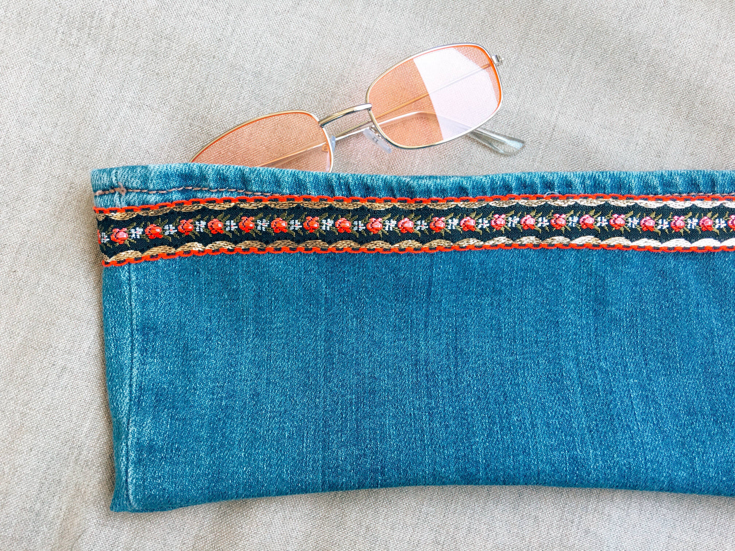 Repurposed Denim Clutches