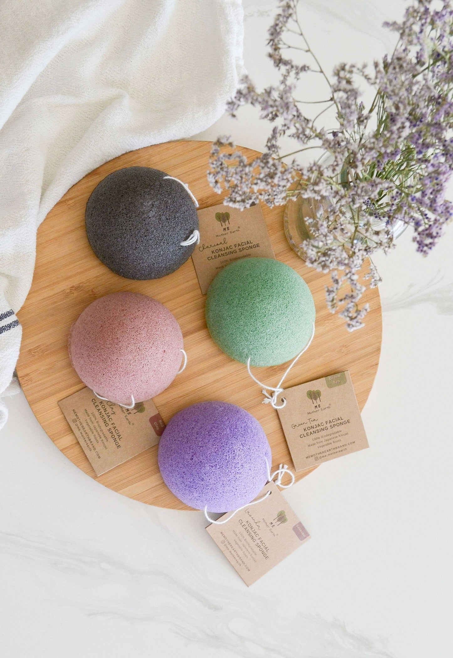 Konjac Sponge Biodegradable | Zero Waste | Vegan Skincare