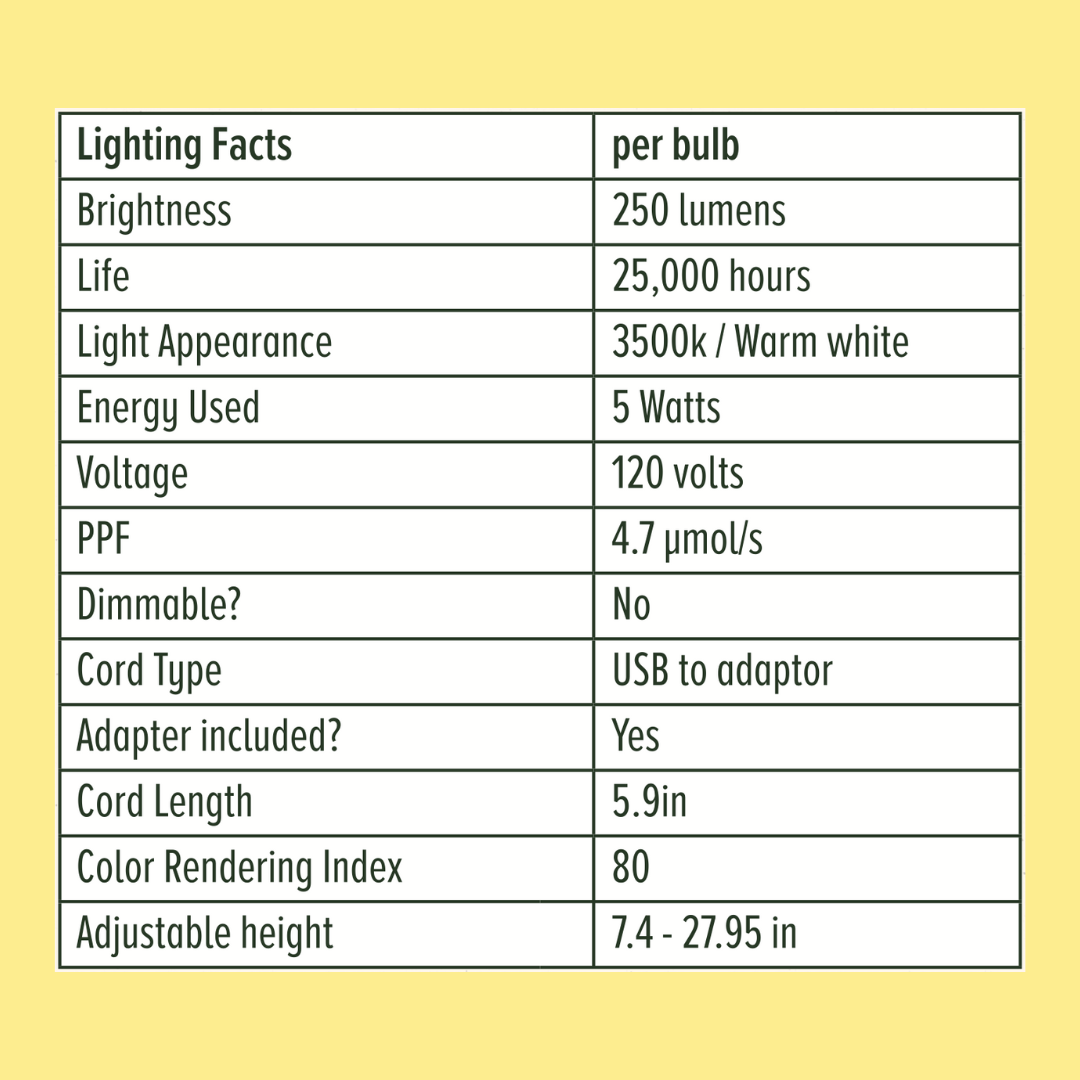 Instant Sun Grow Lamp – Soil-Stake Light for Indoor Plants (Eco-Friendly Bamboo)