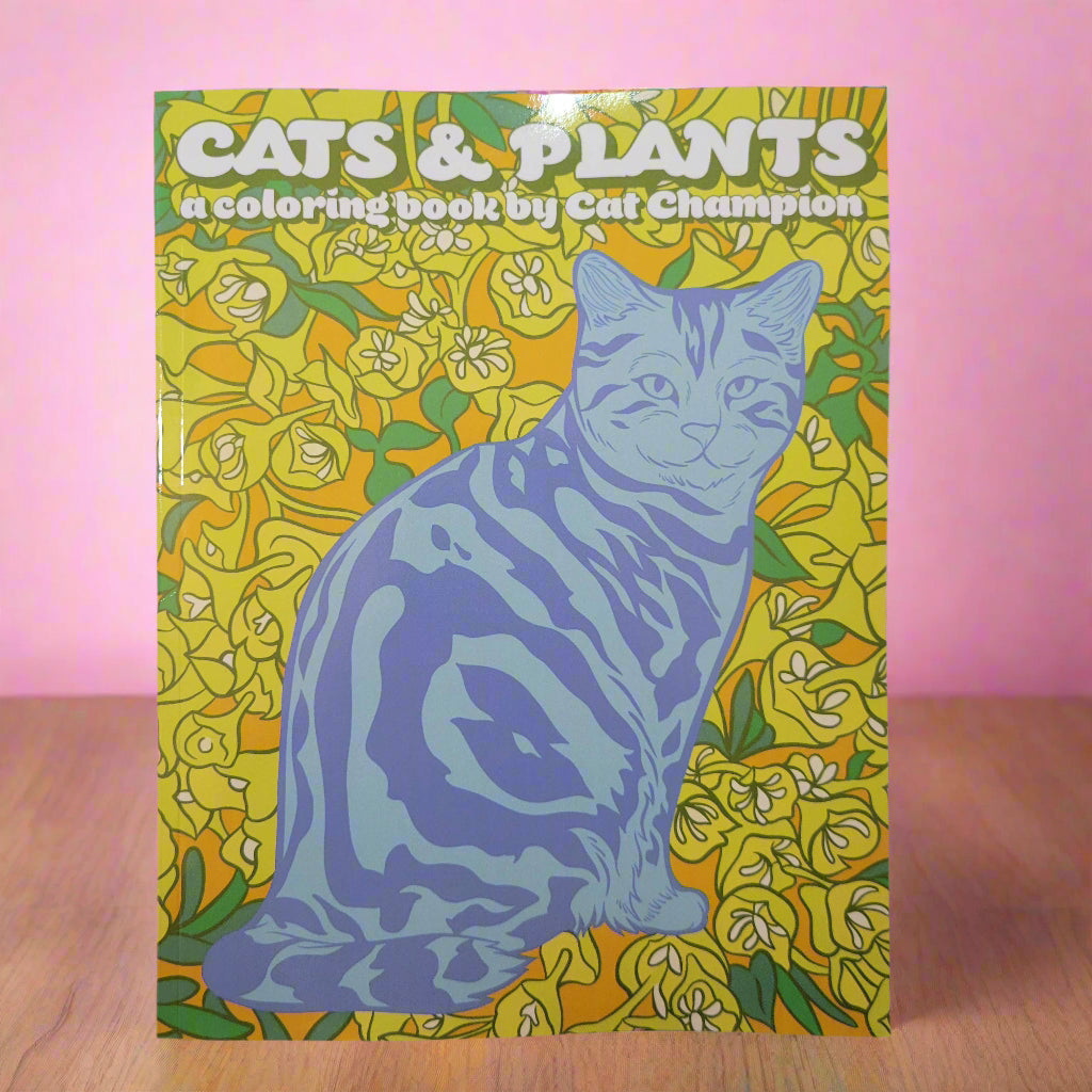 Coloring Book: "Cats & Plants"