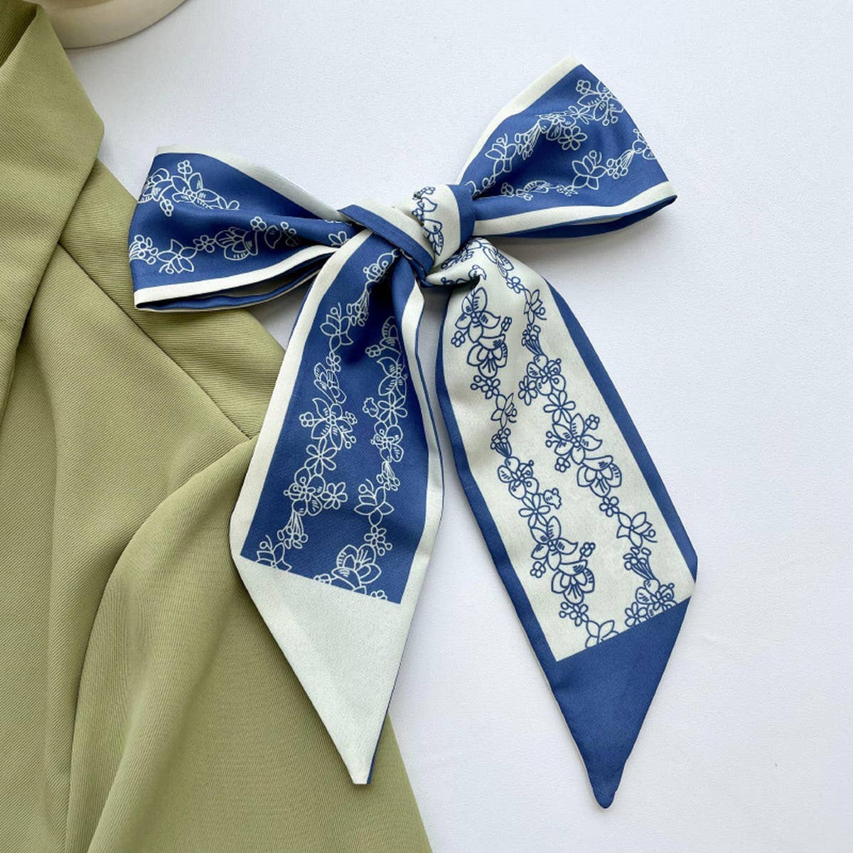 Narrow & Long Flower Scarf