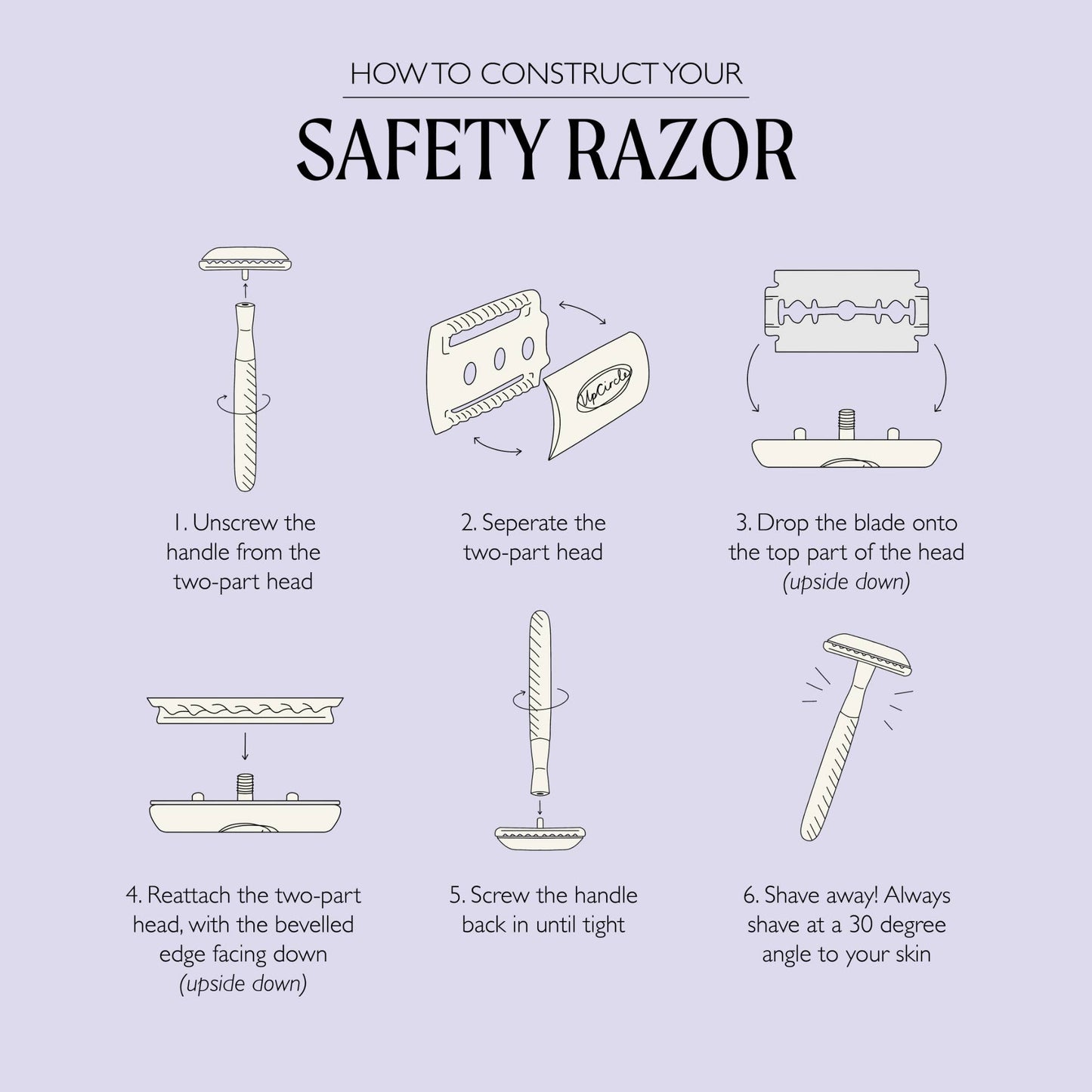 Plastic Free, Sustainable & Reusable Safety Razor