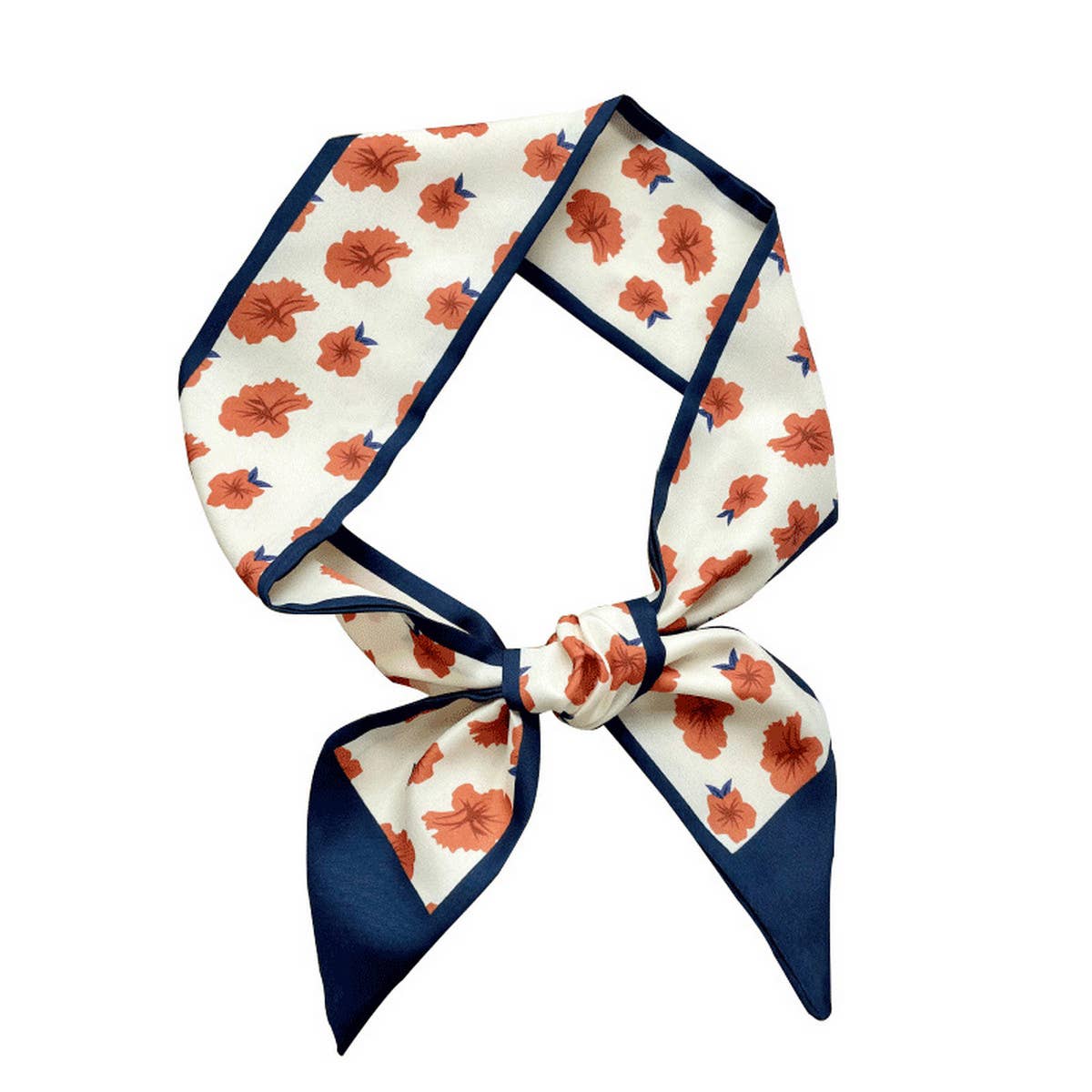 Narrow & Long Flower Scarf