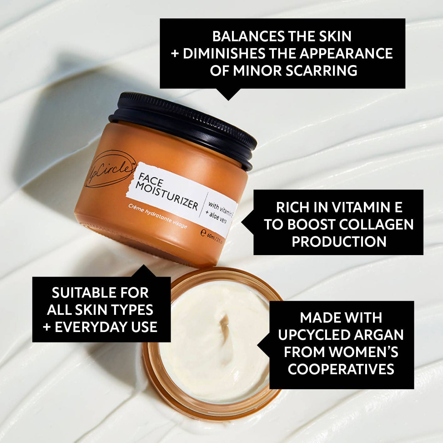 Face Moisturizer with Vitamin E, Aloe Vera