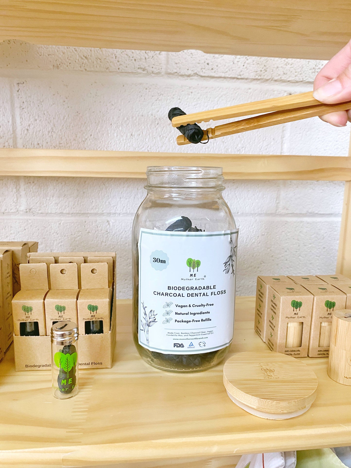 100% Biodegradable Vegan Dental Floss – 30 M Spool (Refills Only)