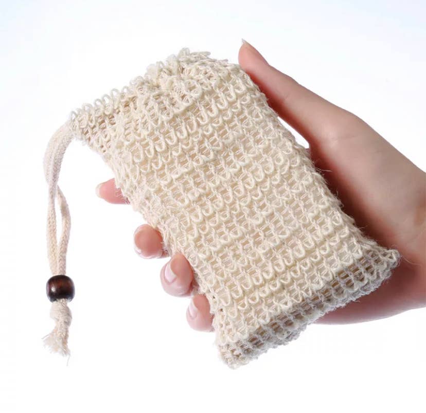 Sisal soap saver pouches
