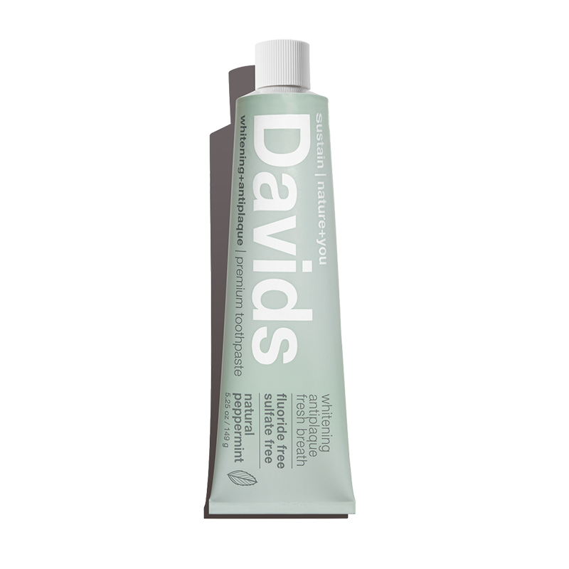 Davids Premium Toothpaste – Natural Peppermint (5.25 oz)