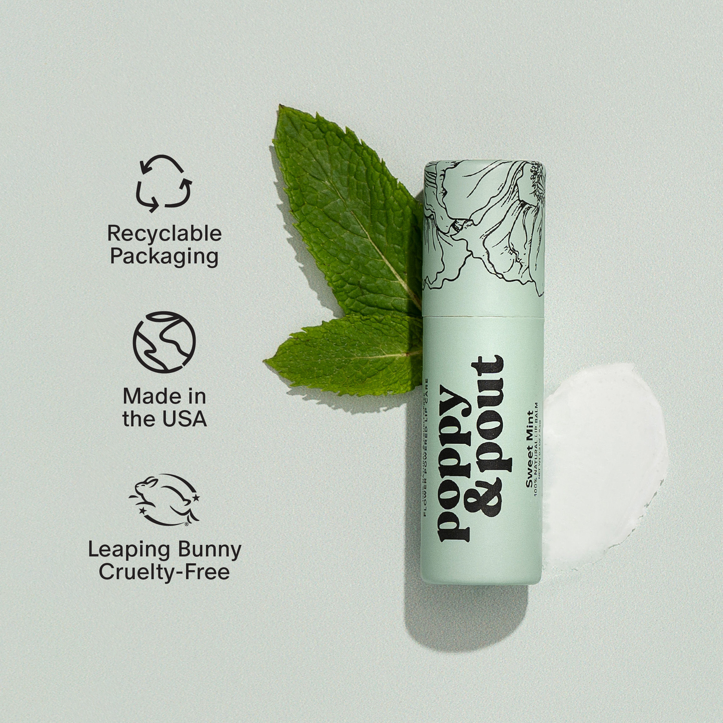 Sweet Mint Lip Balm | Natural, Eco-Friendly, Cruelty-Free