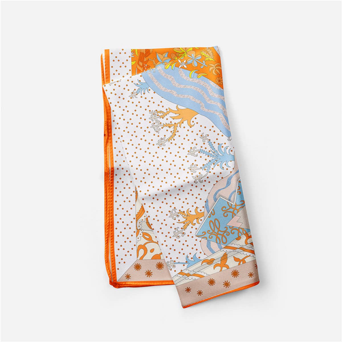 Scenic Floral Square Scarf