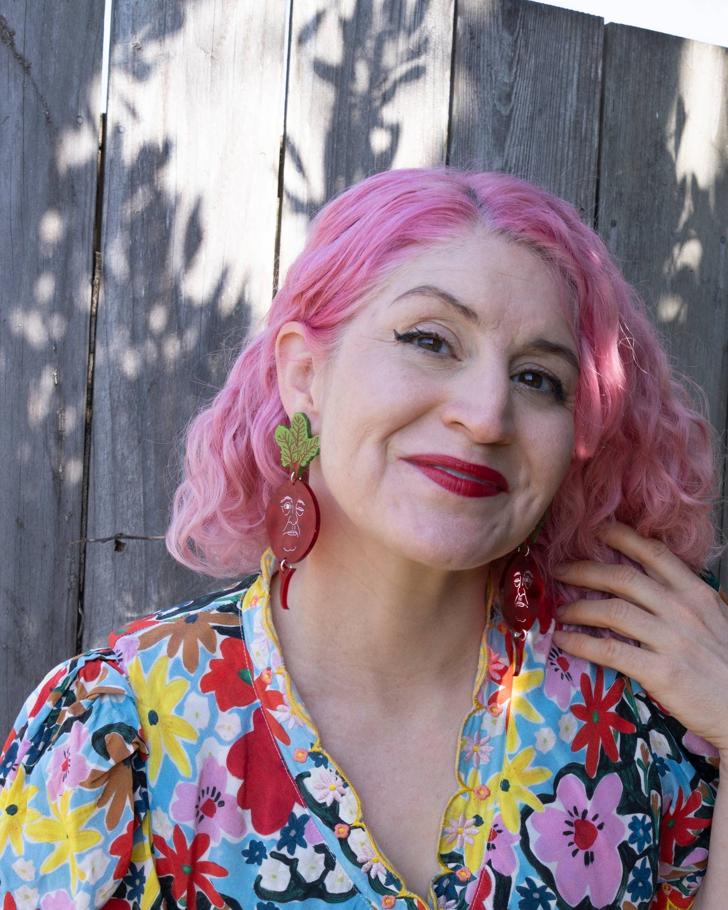 Beet Earrings