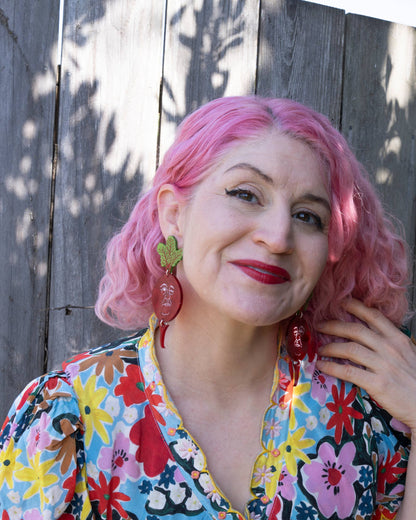 Beet Earrings