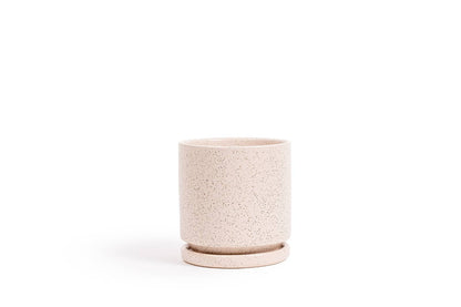 4.5" Gemstone Cylinder Pots with Water Saucers