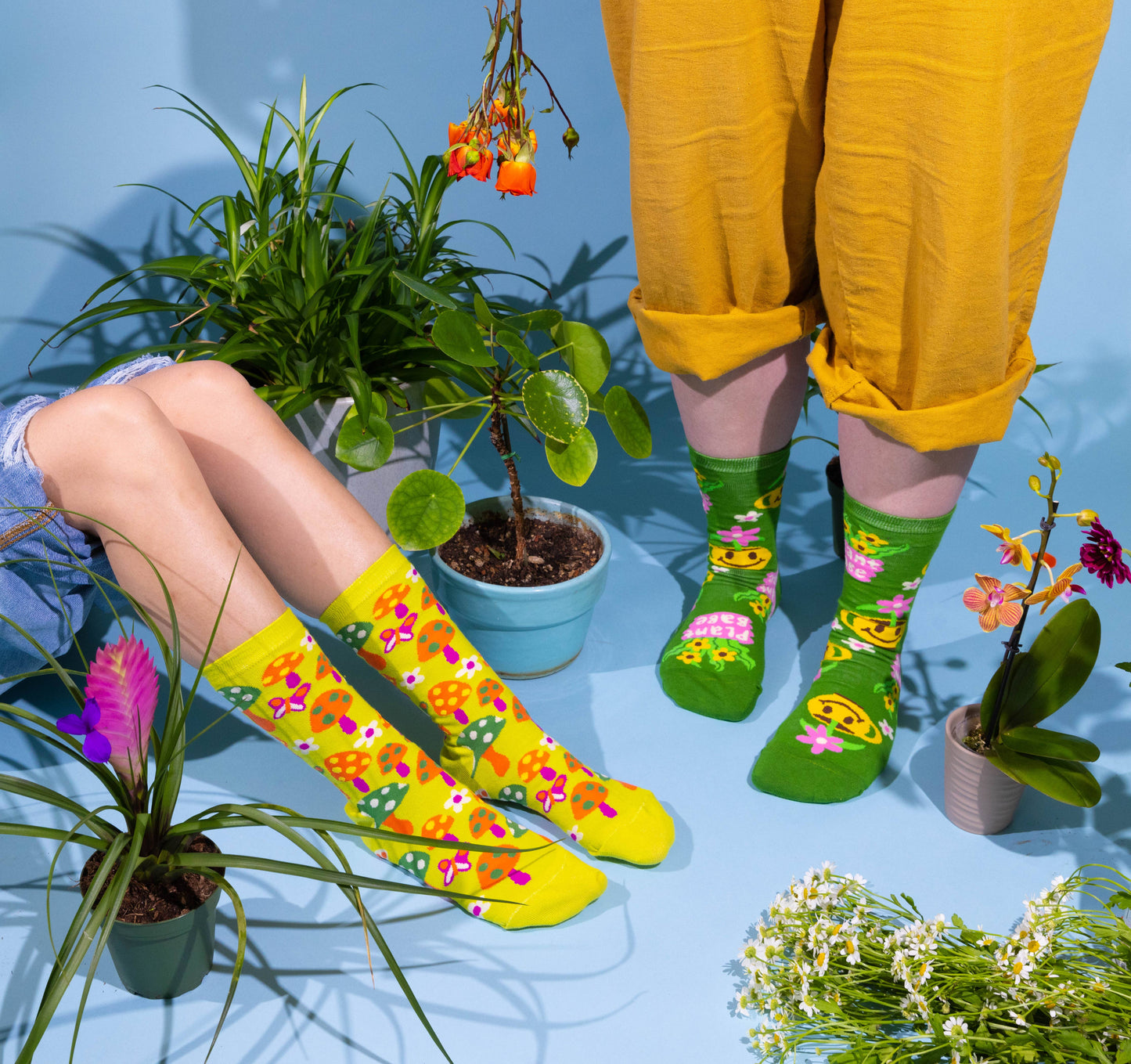 Plant Babe - Small Crew Socks - Gardening Gift