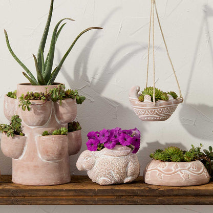 Tiny Turtle Hanging Terracotta Planter