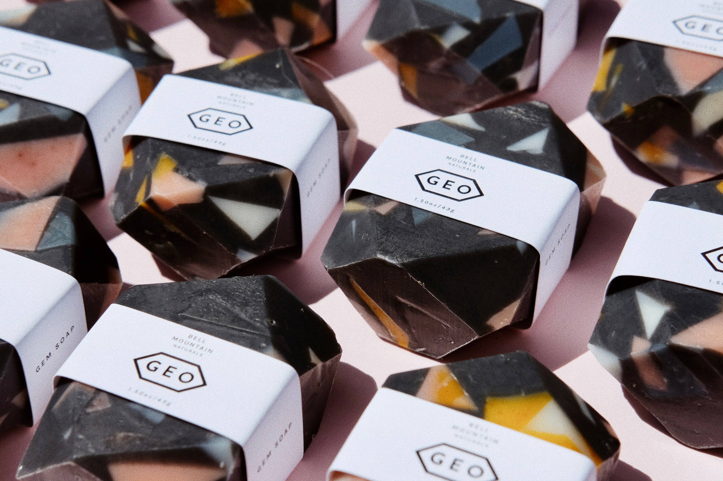 Terrazzo Mini Gem Bar Soap – Golden or Charcoal