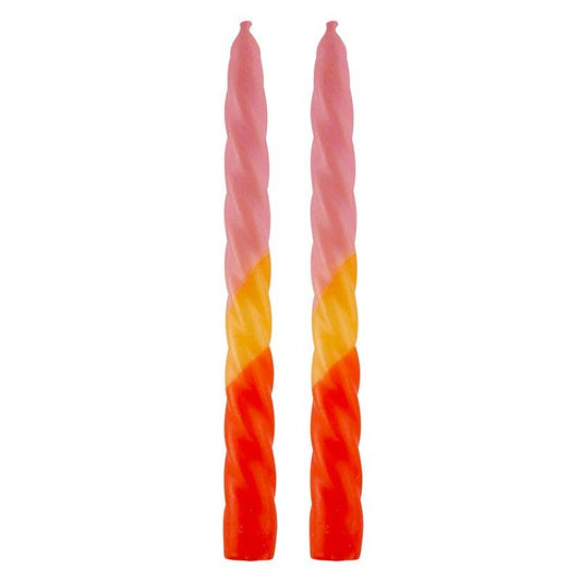 Ombre Tapered Candles – Set of 2 (Retro Style)