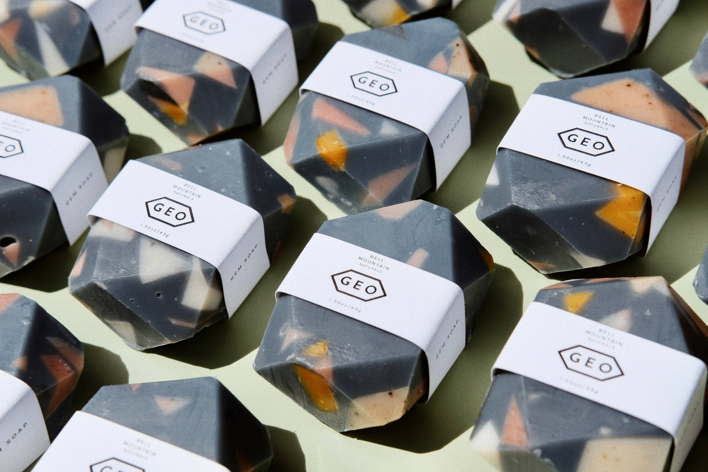 Terrazzo Mini Gem Bar Soap – Golden or Charcoal