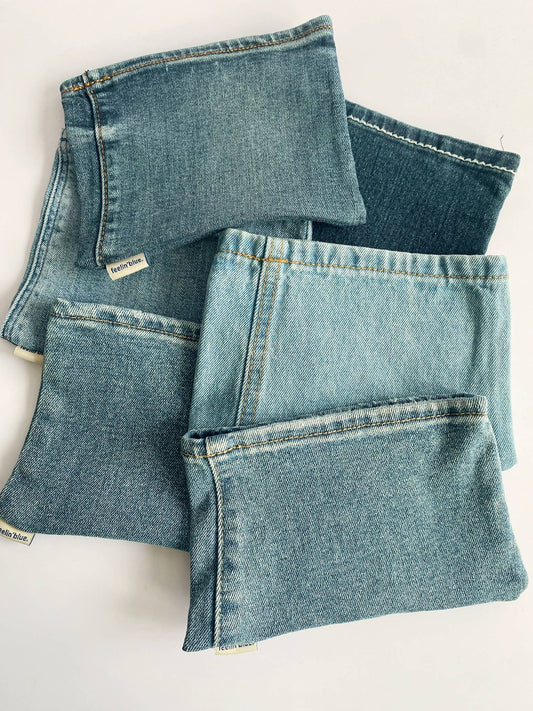 Repurposed Denim Clutches
