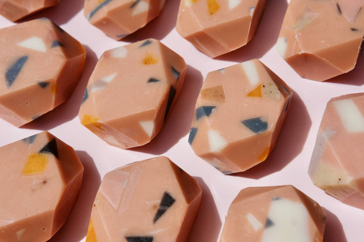 Terrazzo Mini Gem Bar Soap – Golden or Charcoal