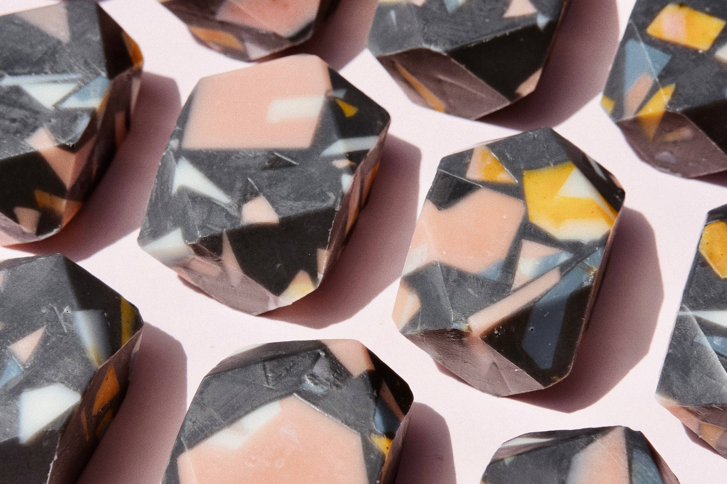 Terrazzo Mini Gem Bar Soap – Golden or Charcoal