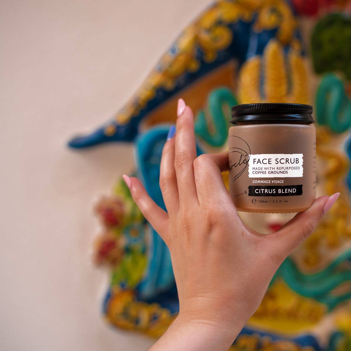 Citrus + upcycled Coffee Face Scrub - 33.8 fl oz Bulk Refill