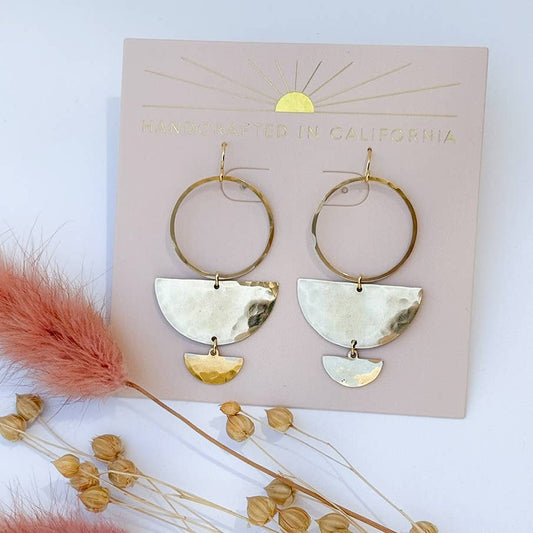 Double Half Moon Earrings