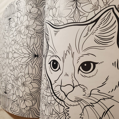 Coloring Book: "Cats & Plants"