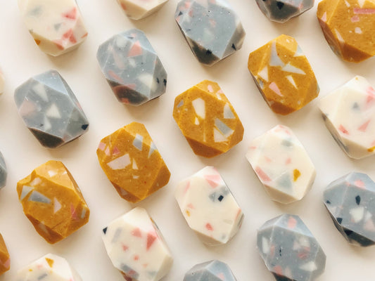 Terrazzo Mini Gem Bar Soap – Golden or Charcoal