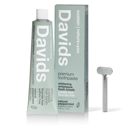 Davids Premium Toothpaste – Natural Peppermint (5.25 oz)