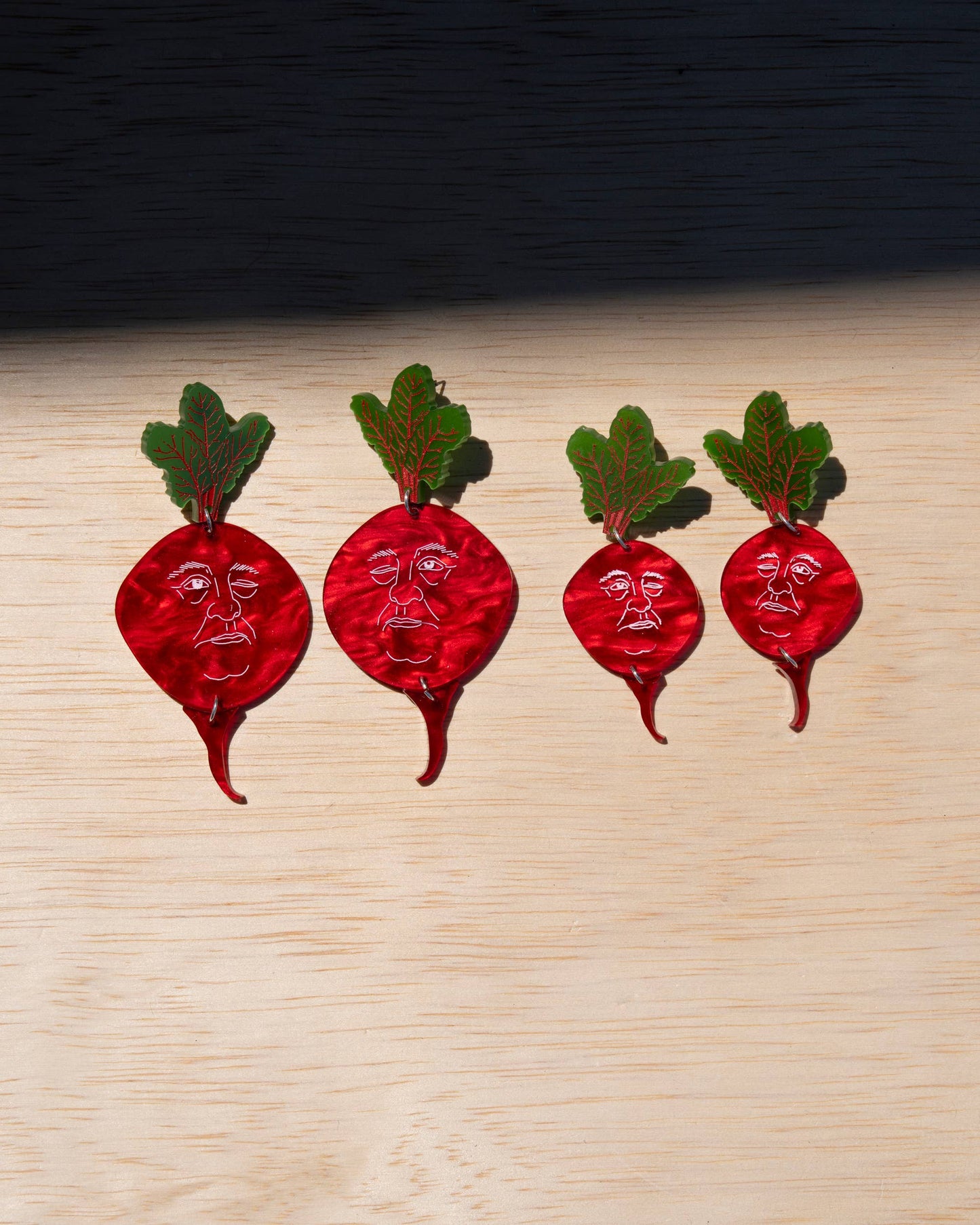 Beet Earrings