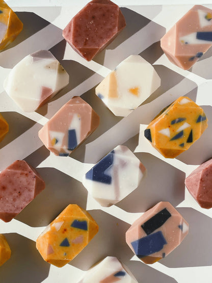 Terrazzo Mini Gem Bar Soap – Golden or Charcoal