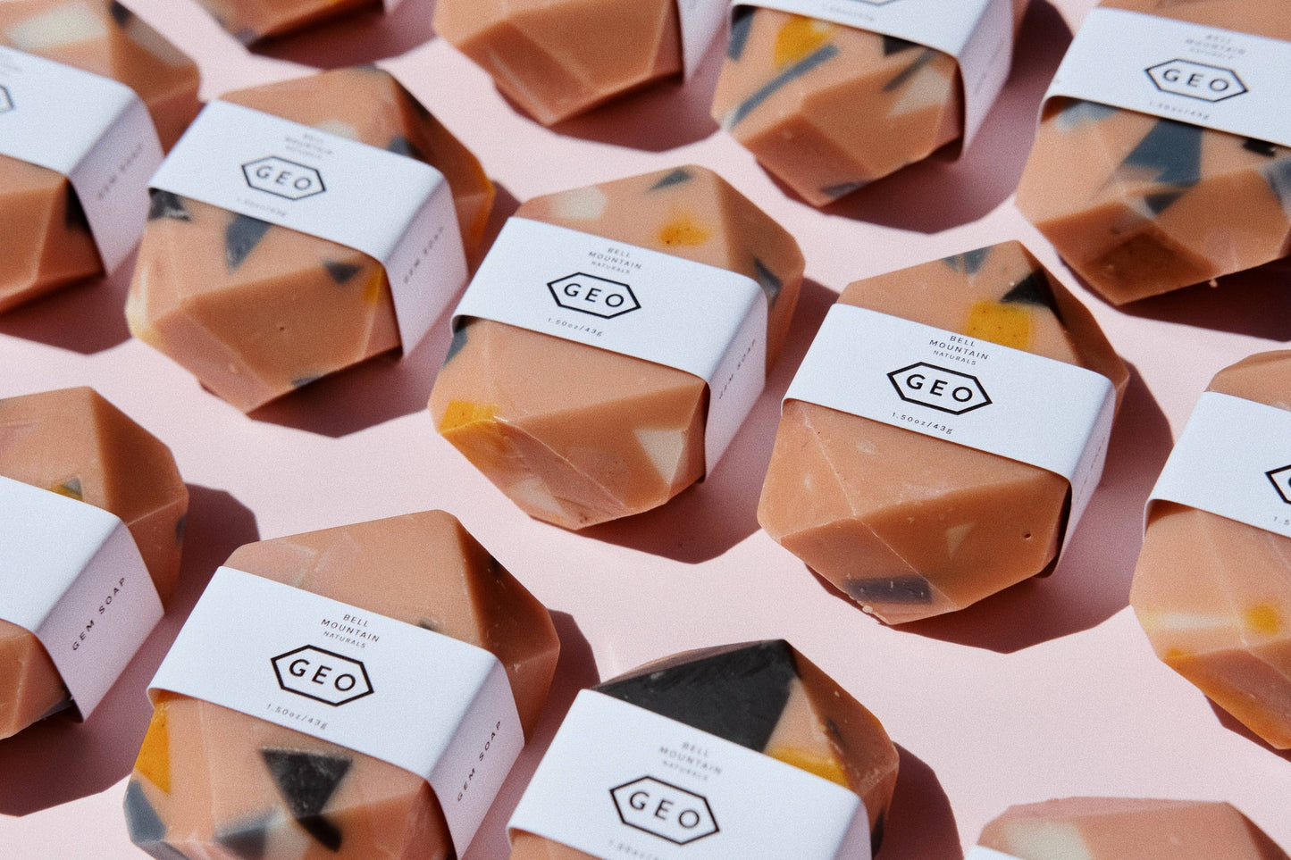 Terrazzo Mini Gem Bar Soap – Golden or Charcoal