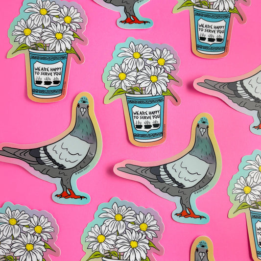 New York Pigeon Sticker