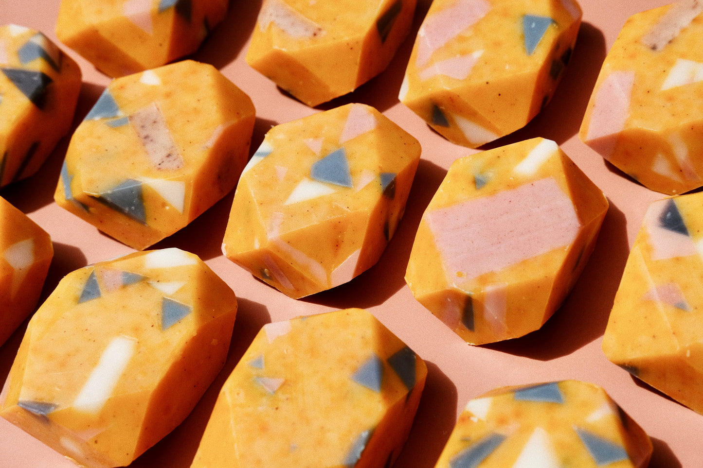 Terrazzo Mini Gem Bar Soap – Golden or Charcoal