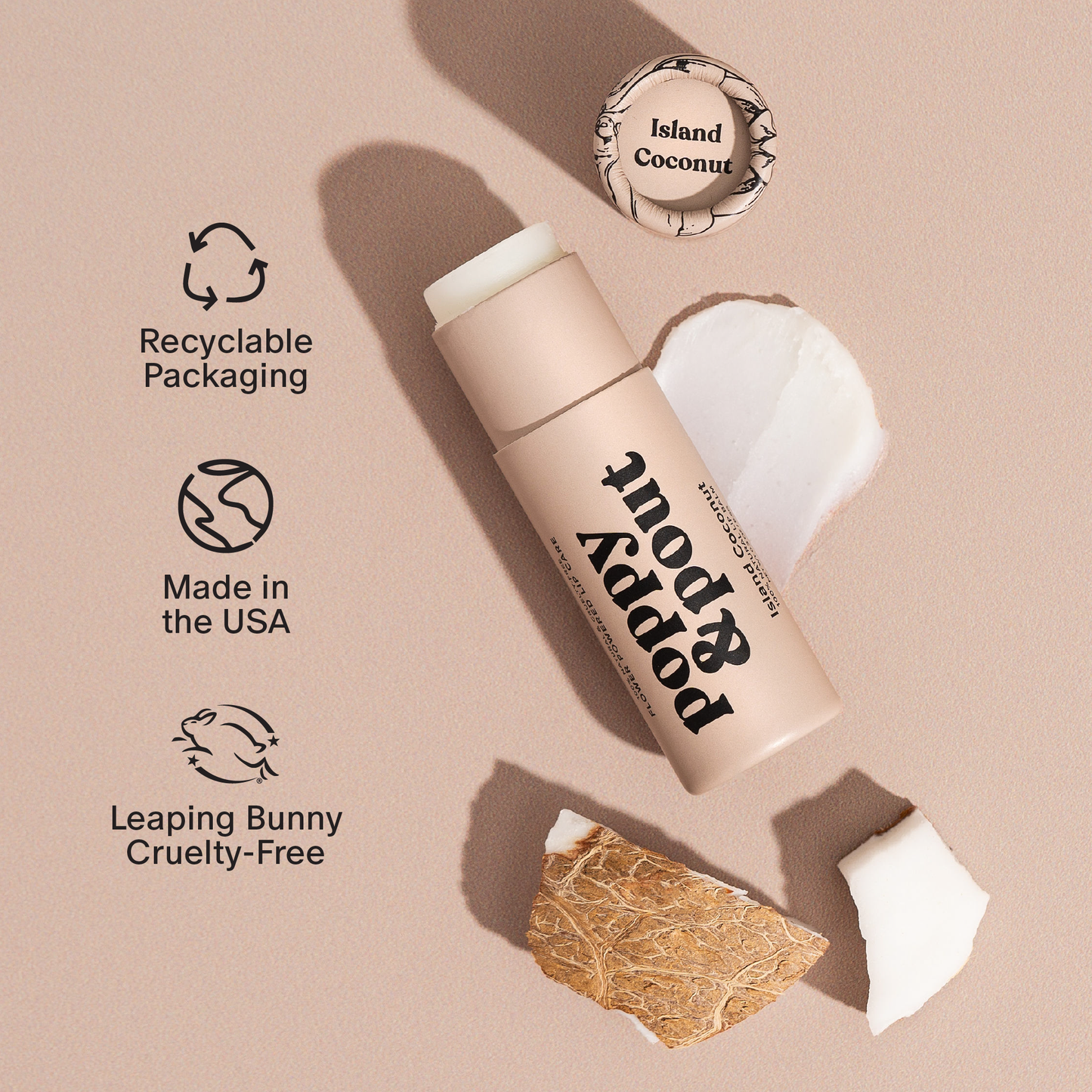 Island Coconut Lip Balm | Natural, Hydrating, Eco-Friendly