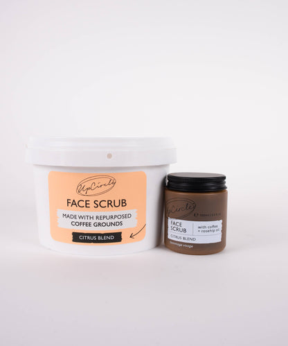 Citrus + upcycled Coffee Face Scrub - 33.8 fl oz Bulk Refill