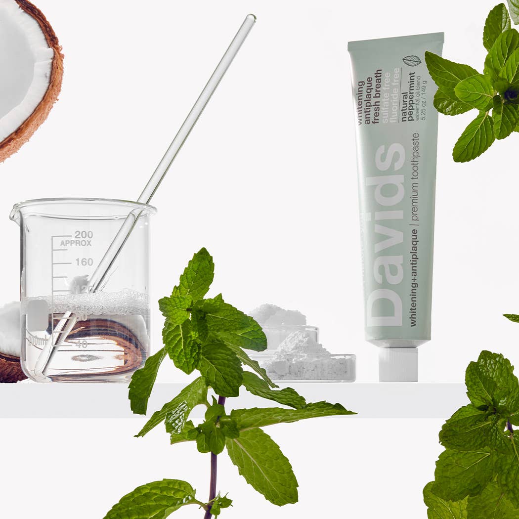 Davids Premium Toothpaste – Natural Peppermint (5.25 oz)