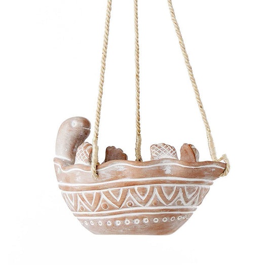 Tiny Turtle Hanging Terracotta Planter