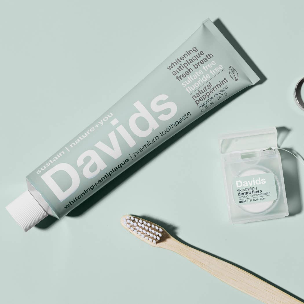 Davids Premium Toothpaste – Natural Peppermint (5.25 oz)