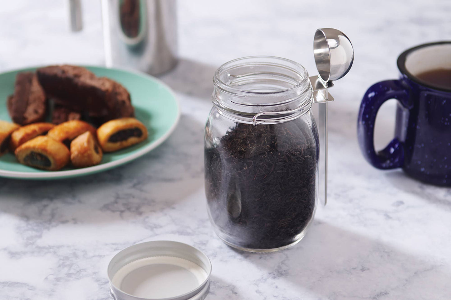 Jarware Coffee Spoon Clip for Regular Mouth Mason Jar
