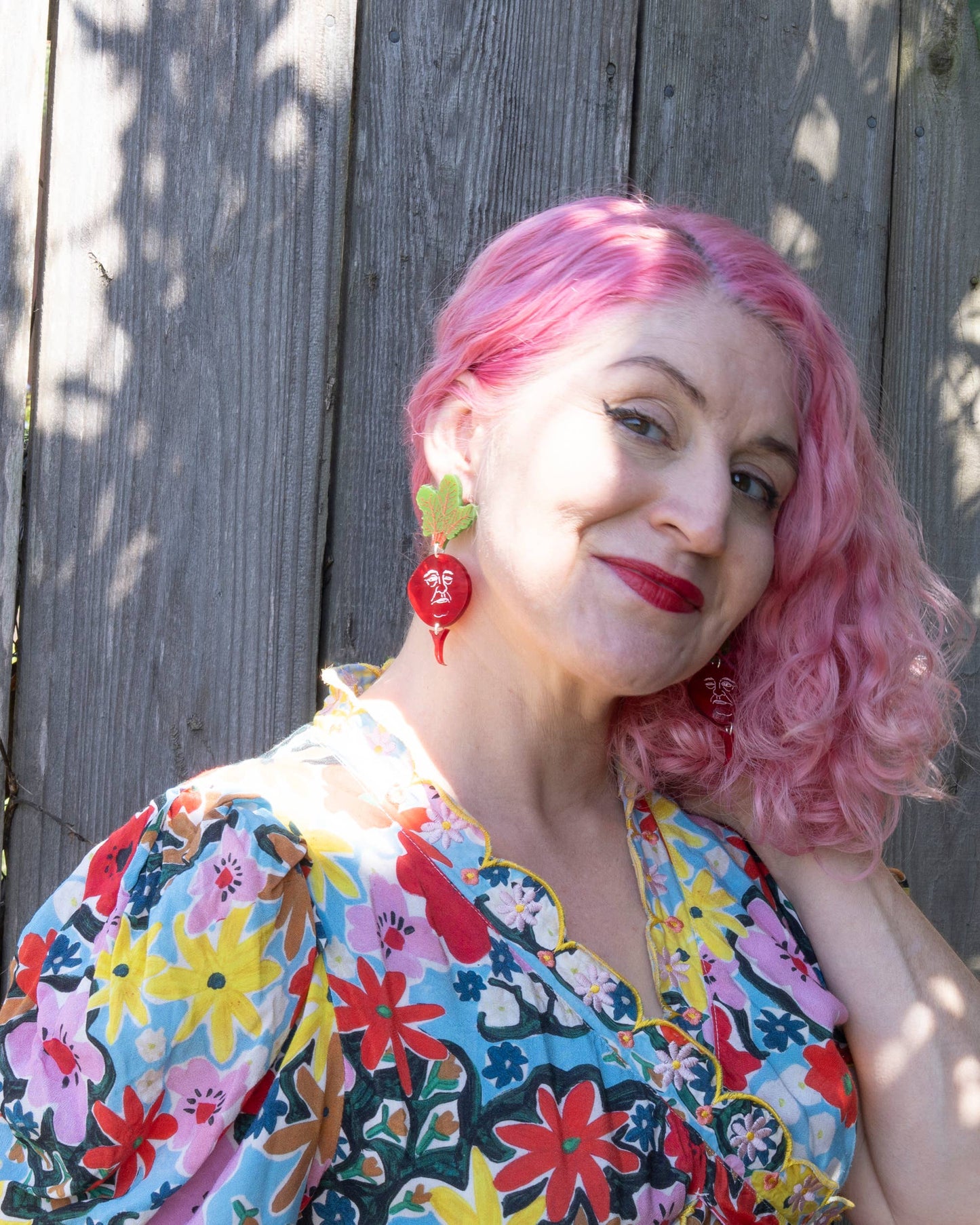 Beet Earrings