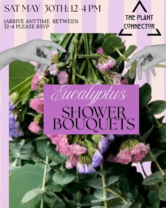 Eucalyptus Shower Bouquets + Seasonal Blooms Bar
