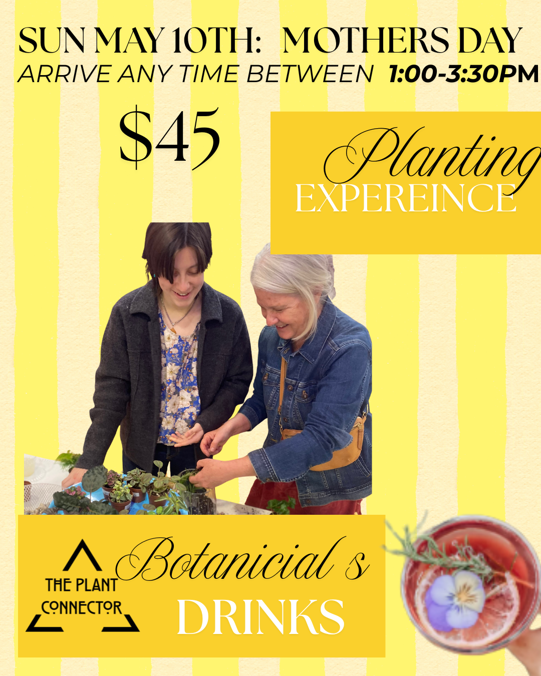 Mothers day: A Botanical Plant Bar Experience