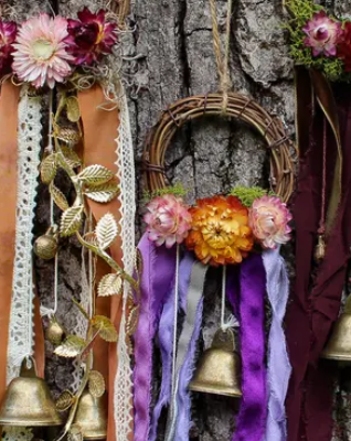 Air Plant + dried Flower Wreaths