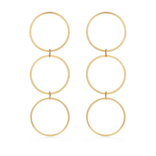 Three Ring Dangle Earrings