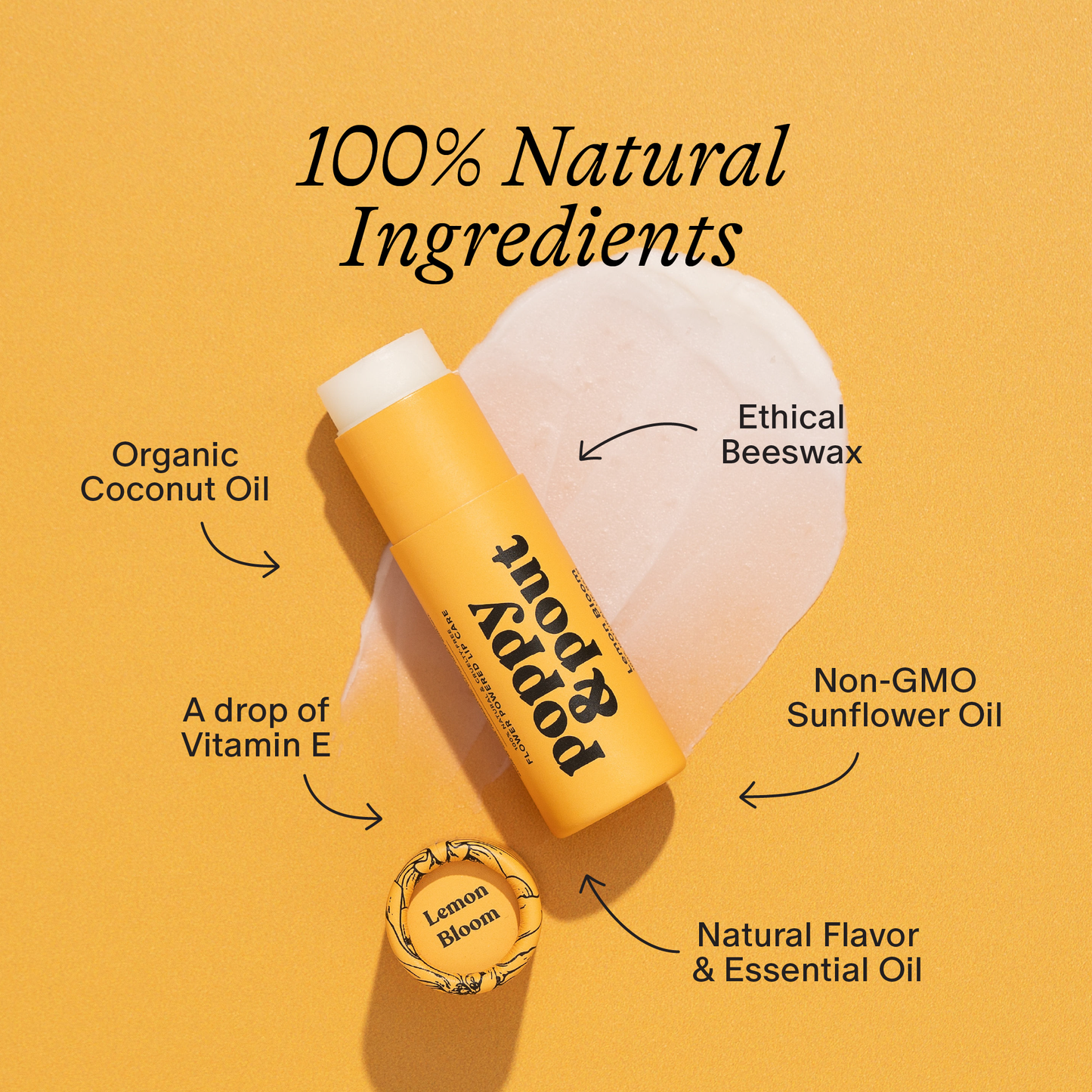Lemon Bloom Lip Balm | Natural, Eco-Friendly, Cruelty-Free