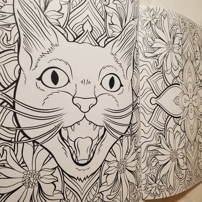 Coloring Book: "Cats & Plants"