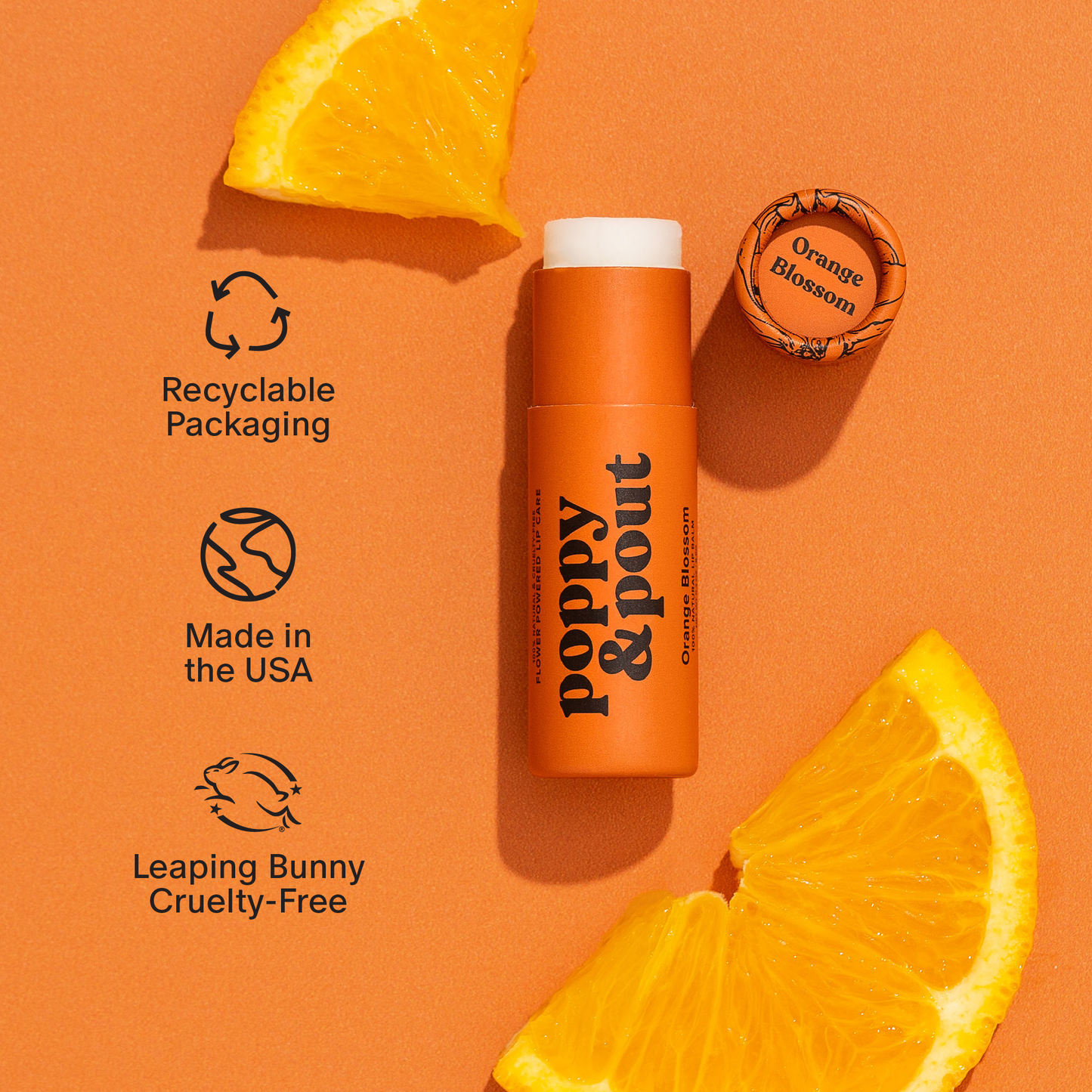 Orange Blossom Lip Balm | Natural, Eco-Friendly, Cruelty-Free