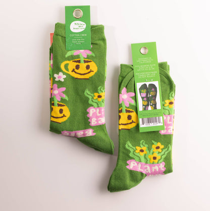 Plant Babe - Small Crew Socks - Gardening Gift