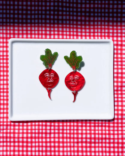 Beet Earrings